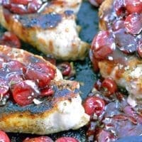 Pork Chops in Balsamic Cherry Sauce