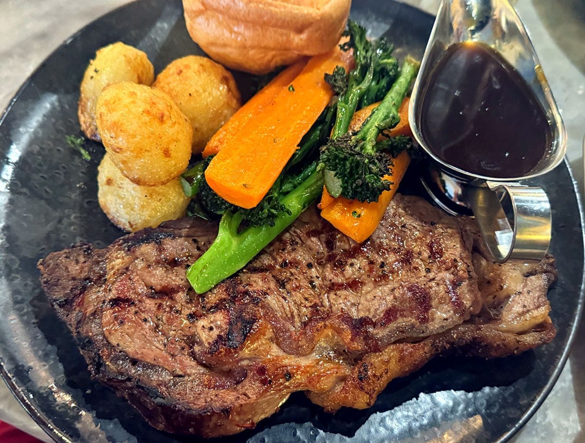 Plate of Sunday Roast for English Food Guide article